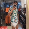 Áo sơ mi hoa lá đi biển SM42