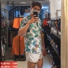 Áo sơ mi hoa lá đi biển SM42