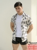 Áo sơ mi hoa lá đi biển SM46