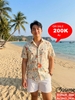 [Sale tại web 30%] Áo sơ mi nam hoa lá sành điệu SM57