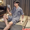 [Sale tại web 30%] Bộ đồ pijama nam quần ngắn tay ngắn vải tole nhẹ mát QM429