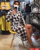 Áo choàng tắm nam thun cotton AC75