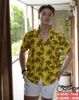 Áo sơ mi nam đi biển hoa lá trái cây Hawai SM49