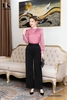 Quần Ống Rộng Cạp V Cúc Bọc NK Fashion Basic, Dễ Mặc, Dễ Phối, Chất Vải Lụa Hàn Cao Cấp, Siêu Mềm Mịn NKQU2302001