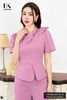 NK Fashion Áo Sơ Mi Peplum Nơ Vạt Lệch Sang Trọng, Thanh Lịch NKSM2401013