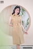 Đầm Nữ Dáng Suông NK Fashion Cổ Sơ Mi Kèm Đai Rời Túi Vuông, Chất Thô Nhập Hàn Cao Cấp Dày Dặn NKDV2205002