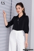 Sơ Mi Lụa Phụ Kiện Cao Cấp Thanh Lịch NK Fashion NKSM2206012