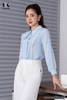 Áo Sơ Mi Nữ Công Sở NK Fashion Thiết Kế Cổ Điệu Tay Bồng Nhẹ, Chất Vải Nhập Hàn Mềm Mịn Co Giãn NKSM2207002