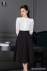 Áo Sơ Mi Nữ NK Fashion Thiết Kế Cổ Tàu Tay Bồng Kiểu Dáng Thanh Lịch, Chất Voan Tơ Mềm Mịn Tôn Dáng NKSM2205008