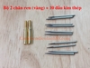Bộ kim đo có thể tháo rời, 2 đầu ren vàng và 10 đầu kim thép siêu cứng.