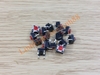 Nút vuông 4 chân 6x6x5 chân đồng mới!(màu đỏ)
