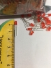 Led 3mm, vỏ đỏ, ánh sáng đỏ, chân ngắn, mới.