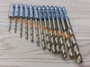 Bộ 13 mũi khoan thép gió bọc Titanium chuôi lục giác 6.35mm với nhiều kích thước ( từ mũi 1.5mm đến 6.5mm).