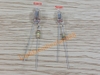 Đèn neon báo đỏ F6 6mm 220v hàn sẵn điện trở 1 bên chân mới!