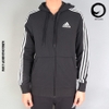 Adidas Men Essentials French Terry 3-Stripes Full-Zip Hoodie GK9032