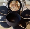 Túi gift tròn DIOR xanh có gương (đã mix dây)