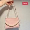 Túi gift hồng DIOR size to (đã mix dây ngọc)