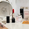 Set DIOR túi bạc đã mix dây (son 720 mini + nước hoa bloming mini)