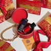 Túi tròn đỏ DIOR gift 2025 (đã mix dây)