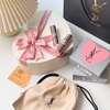 Set son dưỡng môi YSL Love Shine (1 son YSL 1B + 01 son YSL 44B + 1 hộp hoa trái tim hồng)