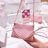 Túi gift hồng Dior đã mix dây xích (kèm túi giấy dior hồng)