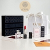 Set Dior rouge gift set 3 sản phẩm (1 son dior mini + 1 nước hoa Dior blooming + 1 hộp dior có gương)