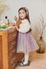 Váy pony cổ ren phối voan sao dài tay
