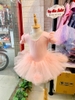 Váy múa cotton đá tiên ngắn voan hoa bồng