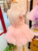 Váy múa cotton đá dây hoa voan mềm