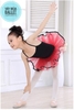 Váy múa 2 dây phối màu đen đỏ