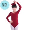 Set áo váy múa phối ren dài tay màu đen