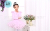 Váy múa tiên viền dài tay màu hồng, trắng, vàng