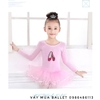 Váy múa kimsa giày đen dài tay