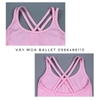 Set áo váy tập múa 2 dây đan chéo (hồng, xanh, đậm)
