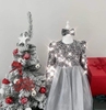 Váy công chúa Sequin kèm nơ lấp lánh