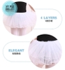 Chân váy múa xòe bồng 4 tầng (tím, xanh, hồng, đen, trắng)