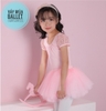 Set áo váy múa phối ren tay lưng