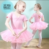 Váy múa nơ lưng viền chân váy tay ngắn