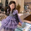 Váy công chúa kimsa tím bồng bềnh s110