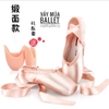 Giày múa ballet mũi cứng kèm lót silicol người lớn, trẻ em