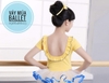 Váy múa vàng viền xanh