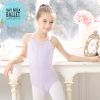 Áo tập múa dây kép đan lưng (tím, xanh, hồng, đen)