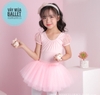 Set áo váy múa phối ren tay lưng