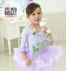 Váy múa tay loe lỡ tím