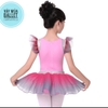Set áo váy múa hồng pha ghi kimsa