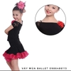 Bộ váy khiêu vũ latin hoa hồng