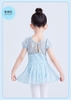 Váy tập múa phối ren tay bồng (hồng, xanh, đen)