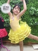 Váy múa tay tiên vàng 5 tầng