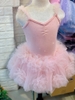 Váy múa cotton đá dây hoa voan mềm