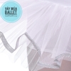 Váy múa ballet 2 dây kimsa trắng